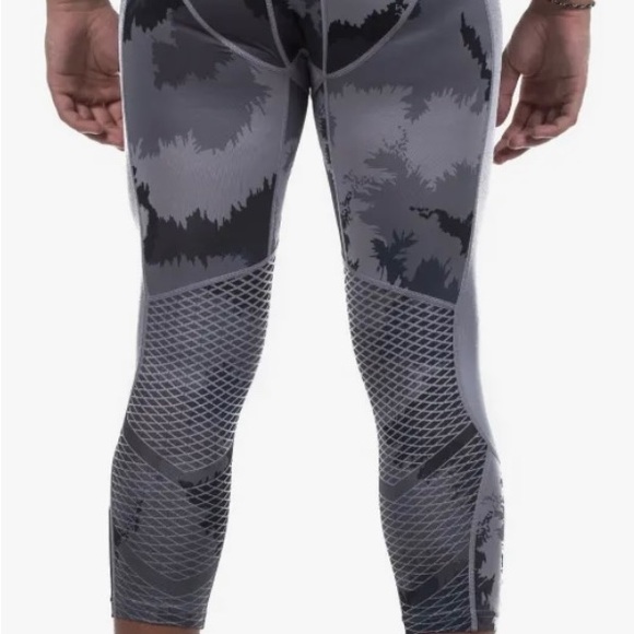 Nike Pro Hypercool 3/4 Compression Tights Legging Mens Size Large Gray Camo - Picture 3 of 13